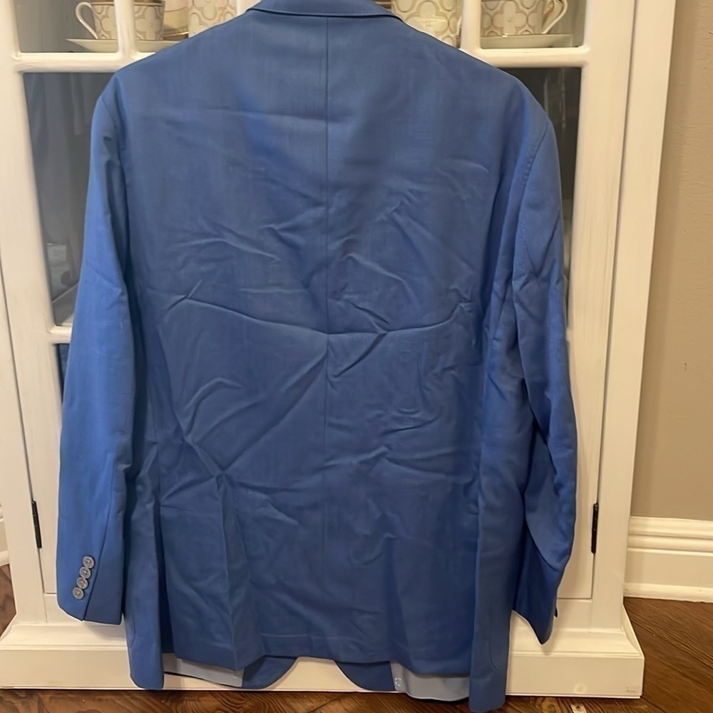 NWOT David Donahue Custom Made Jacket Blue - Picture 9 of 9